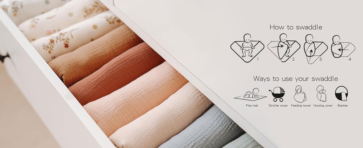 Muslin Swaddle Blankets