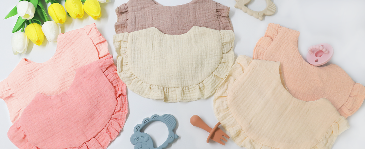 muslin baby bibs