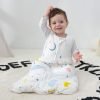 Sleep Sack Baby Winter Wearable Blanket with 2-Way Zipper,2.5 TOG Cotton Sleep Sack Unisex (White Animal, 6-12 Months)