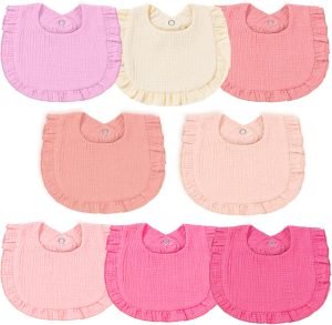 710o-NbF76L._AC_SL1500_24d71439-bece-4c55-8345-e7fea5874f86 Muslin Baby Bibs for Baby Girls, Muslin Bibs Drool Bandana Bibs