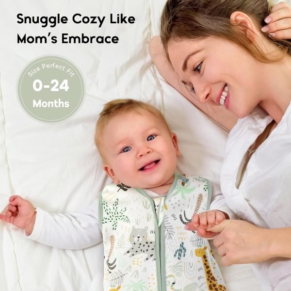 714tUz91cNL._SL1500 Baby Sleep Sack 6-12 Months 0.5 TOG Baby Wearable Blanket, 100% Cotton Infant Toddler Sleeping Sack 2-Way Zipper Lightweight Sleepsack, Giraffe