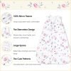 Soft Micro-Fleece Baby Sleep Sack, 6-12 Months Warm Baby Wearable Blanket, 2-Way Zipper Sleeping Bags, 2 Pack Comfy Toddler Sleeping Sack for Baby Girls, Medium Size, Floral