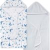 71GwGVY4BCL._AC_SL1500 Baby Infant Hooded Towels! Organic Cotton, Unisex Bath Essentials and Newborn Necessities, Soft Nursery Towel with Hood Set, 2-Pack Size 29 x 29 Inch