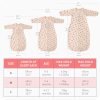 71IPnvcCoEL._SL1500 2 Pack Transitional Swaddle Sack with Arms Up Length Sleeves & Mitten Cuffs, Sleeping Sack Bag 2 Ways Zipper, Wearable Swaddling Blanket for Newborns Baby Snug Fit Calms Startle Reflex
