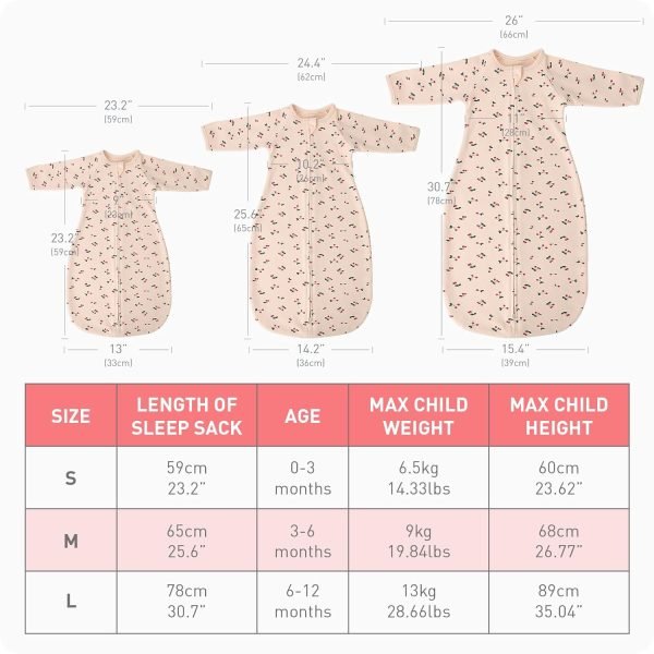 71IPnvcCoEL._SL1500 2 Pack Transitional Swaddle Sack with Arms Up Length Sleeves & Mitten Cuffs, Sleeping Sack Bag 2 Ways Zipper, Wearable Swaddling Blanket for Newborns Baby Snug Fit Calms Startle Reflex