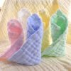 Baby Washcloths - Natural Cotton Baby Wipes - Soft Newborn Face Towel and Washcloth for Sensitive Skin, Registry as Shower, 5 Pack 12x12 inches