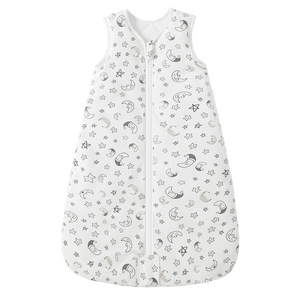 Sleep Sack Baby Winter Wearable Blanket with 2-Way Zipper,2.5 TOG Cotton Sleep Sack Unisex (White Animal, 6-12 Months)