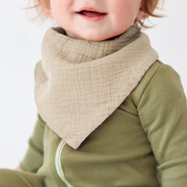 Muslin Baby Bibs 10 Pack Baby Bandana Drool Bibs 100% Cotton for Unisex Boys Girls,10 Solid Colors Set for Teething Drooling