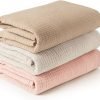 3 Pack Muslin Swaddle Blankets for Unisex, Newborn Receiving Blanket, Large 47 x 47 inches, Soft Breathable Muslin Baby Swaddles for Boys & Girls