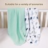 2 Pack Hooded Baby Towels, 100% Muslin Cotton Baby Bath Towels, Ultra Soft Breathable Absorbent Towels for Infant Toddler and Kids, Newborn Essentials, Large 32x32Inch, Dinosaur