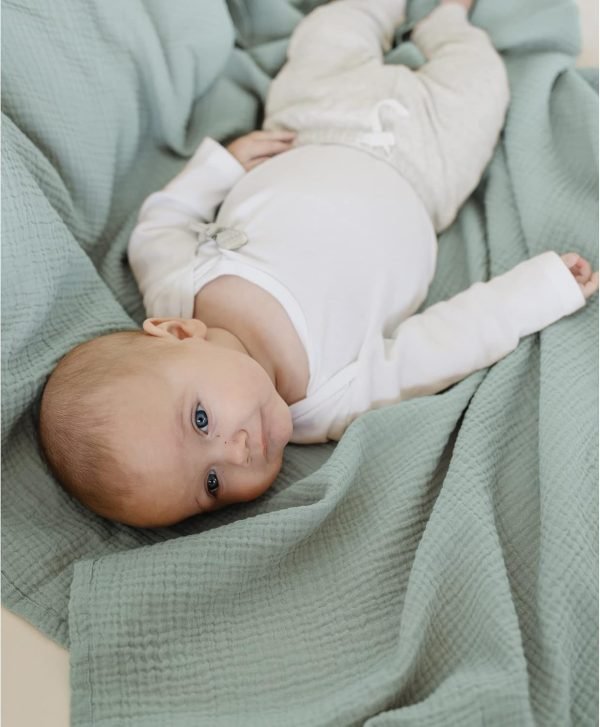 3 Pack Muslin Swaddle Blankets for Unisex, Newborn Receiving Blanket, Large 47 x 47 inches, Soft Breathable Muslin Baby Swaddles for Boys & Girls