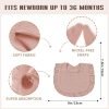 Muslin Baby Bibs for Baby Girls, Muslin Bibs Drool Bandana Bibs