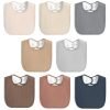 8 Pack Baby Muslin Bibs 100% Cotton Bibs for Boys Girls,Soft and Absorbent Bib Set for Feeding and Drooling