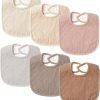 Muslin Baby Bibs for Unisex Boys Girls, Soft Cotton Baby Drool Bibs, Drooling and Teething Bibs for Infant, Newborn
