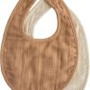 Muslin Baby Bib | Soft Cotton for Infant Drips, Drools & Feedings | Adjustable Fit | 2 Pack