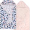 81IR4FGQRAL._AC_SL1500 Baby Infant Hooded Towels! Organic Cotton, Unisex Bath Essentials and Newborn Necessities, Soft Nursery Towel with Hood Set, 2-Pack Size 29 x 29 Inch
