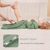 81QOWXgrGFL._SL1500 Baby Sleep Sack 6-12 Months Long Sleeve Wearable Blanket Baby 100% Cotton 2-Way Zipper 0.5 Tog Infants Sleeping Sack, Lightweight(Medium)