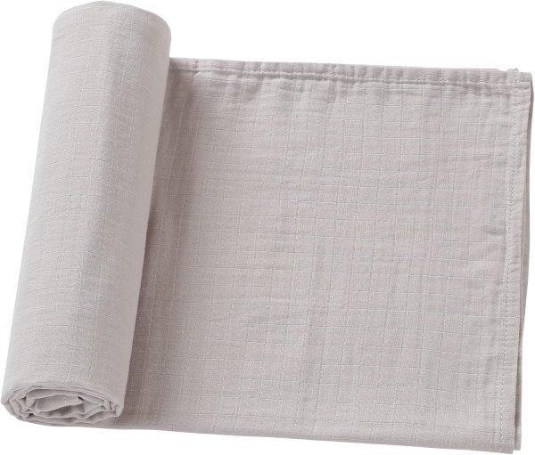 Muslin Swaddle Blankets for Boys and Girls, Soft Cotton Baby Swaddle Blankets for Unisex, 47 X 47 inches Muslin Swaddles, 4 Pack Leaves & Warmth Colors