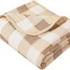 Ultra Soft Muslin Baby Blanket, Made of Viscose from Bamboo and Muslin from Cotton, A Versatile Swaddle and Bed Blanket for Babies, Toddlers, Boys, and Girls (Forest Elephant 1 Pack).
