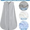 3 Pack Baby Sleep Sack 3-6 Months 100% Rayon Cotton Baby Sleeping Bag 2-Way Zipper Toddler Wearable Blankets Comfy Stretchy Thin Sleep Sacks TOG 0.3
