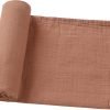 Muslin Swaddle Blankets for Boys and Girls, Soft Cotton Baby Swaddle Blankets for Unisex, 47 X 47 inches Muslin Swaddles, 4 Pack Leaves & Warmth Colors