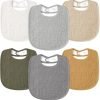 Muslin Baby Drool Bibs 6Pack Soft Square Adjustable Baby Bandana Bibs for Unisex Girls & Boys