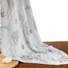Ultra Soft Muslin Baby Blanket, Made of Viscose from Bamboo and Muslin from Cotton, A Versatile Swaddle and Bed Blanket for Babies, Toddlers, Boys, and Girls (Forest Elephant 1 Pack).