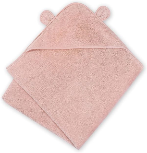 Premium Hooded Baby Bath Towel - Hooded Baby Towels Made with Organic Cotton from Turkey, Newborn Baby Towel with Hood, Ultra Soft Baby Towels, Hooded Baby Towels Girl, Boy, Baby Essentials