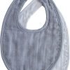 Muslin Baby Bib | Soft Cotton for Infant Drips, Drools & Feedings | Adjustable Fit | 2 Pack