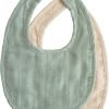 Muslin Baby Bib | Soft Cotton for Infant Drips, Drools & Feedings | Adjustable Fit | 2 Pack