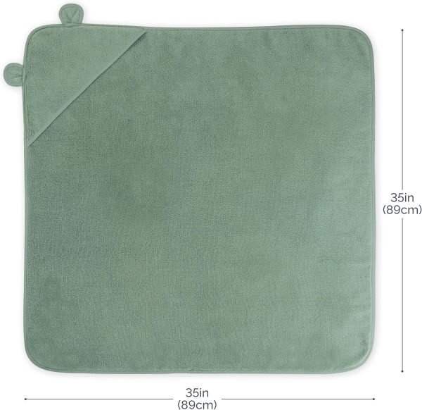 Premium Hooded Baby Bath Towel - Hooded Baby Towels Made with Organic Cotton from Turkey, Newborn Baby Towel with Hood, Ultra Soft Baby Towels, Hooded Baby Towels Girl, Boy, Baby Essentials