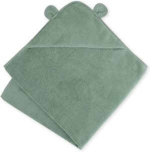 A1hh_t4HTqL._AC_SL1500 Premium Hooded Baby Bath Towel - Hooded Baby Towels Made with Organic Cotton from Turkey, Newborn Baby Towel with Hood, Ultra Soft Baby Towels, Hooded Baby Towels Girl, Boy, Baby Essentials