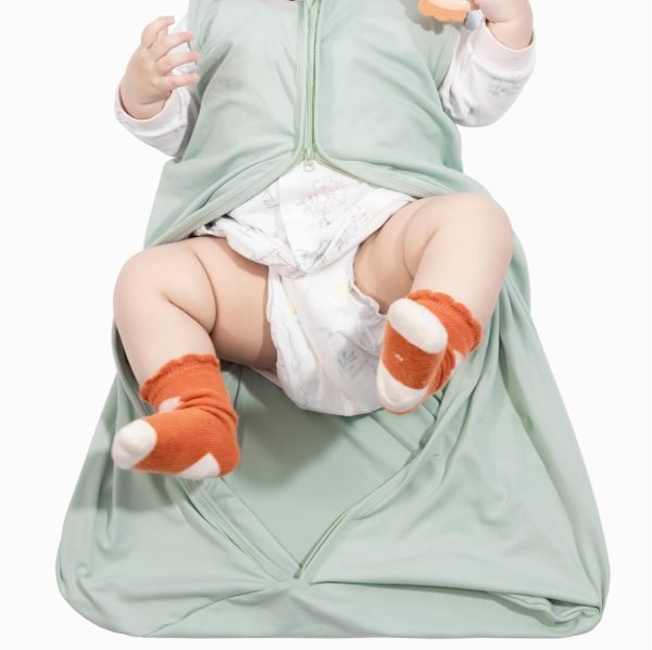 Baby Sleep Sack 6-12 Months Baby Wearable Blanket 100% Rayon Cotton 2-Way Zipper Toddler Sleeping Sack，Comfy Soft Lightweight TOG 0.3