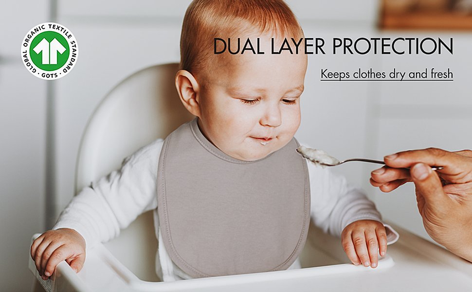 organic cotton snap bibs