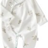 100% Organic Cotton Soft 0-6 Months Unisex Footless Newborn Baby Sleepers Pajamas Romper Boys Girls Long Sleeve