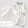 100% Organic Cotton Soft 3-24 Months Unisex Footless Newborn Baby Sleepers Pajamas Romper Boys Girls Long Sleeve