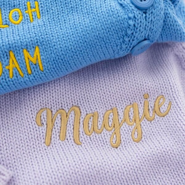 100% Cotton Baby Romper Set with Personalized Embroidery | Newborn Outfit (0-1M), 12 Colors | Soft, Comfortable & Perfect for Gifts